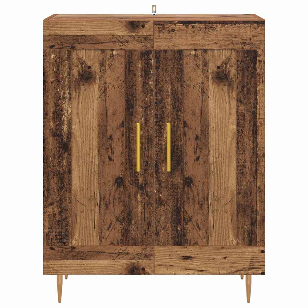 Dressoir Oud Hout 69,5 x 34 x 90 cm Gemonteerd hout en ijzer is nu te koop bij PeponiXL, paradijselijk wonen!