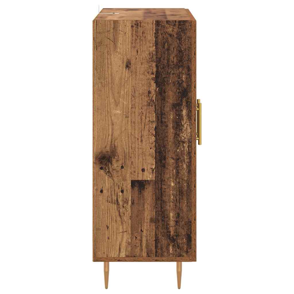Dressoir Oud Hout 69,5 x 34 x 90 cm Gemonteerd hout en ijzer is nu te koop bij PeponiXL, paradijselijk wonen!