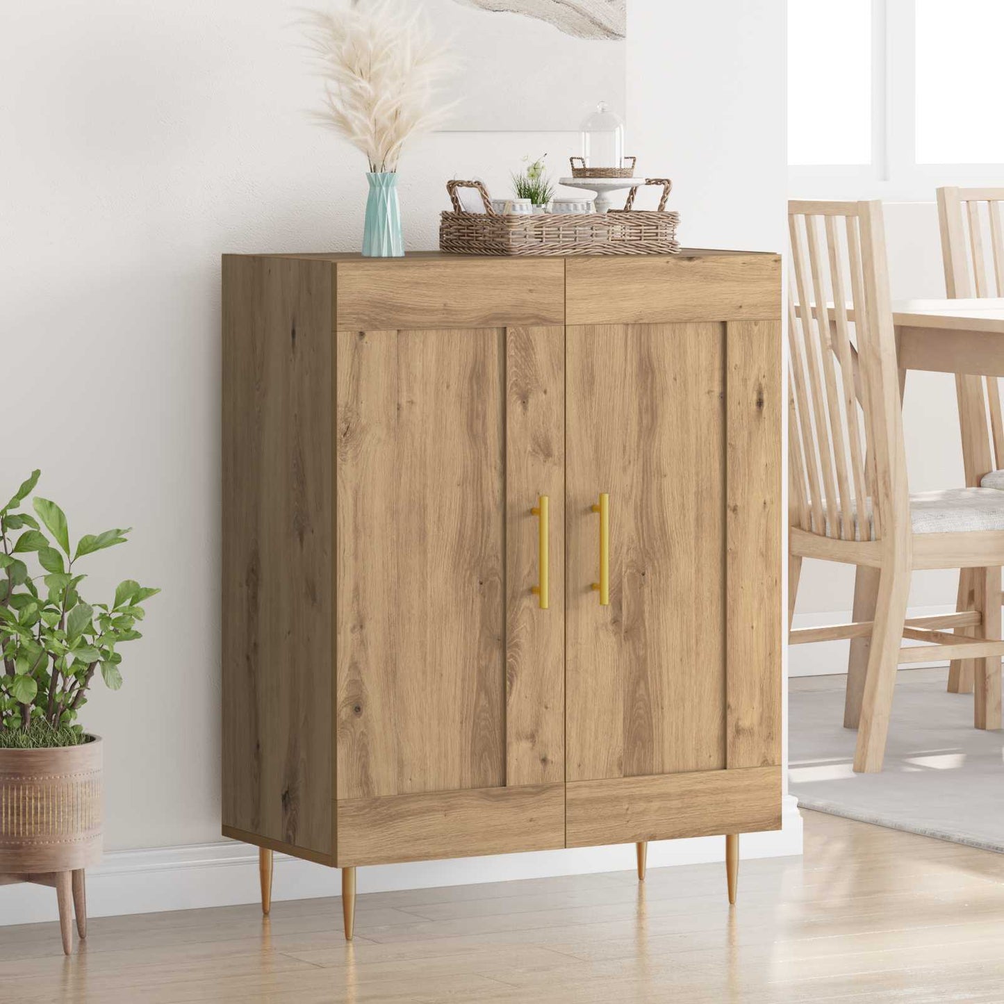 Dressoir Artisan Eiken 69,5 x 34 x 90 cm is nu te koop bij PeponiXL, paradijselijk wonen!