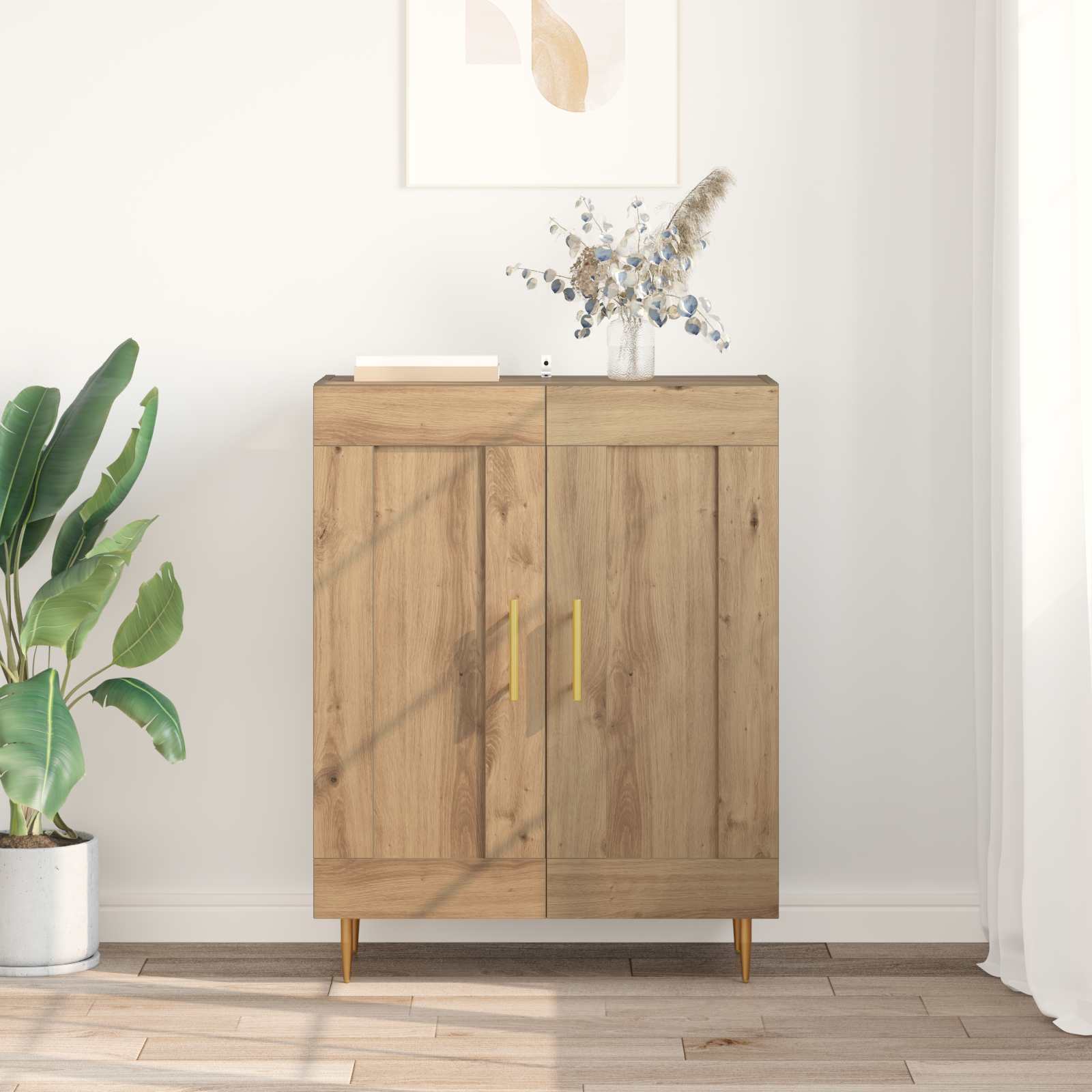 Dressoir Artisan Eiken 69,5 x 34 x 90 cm is nu te koop bij PeponiXL, paradijselijk wonen!