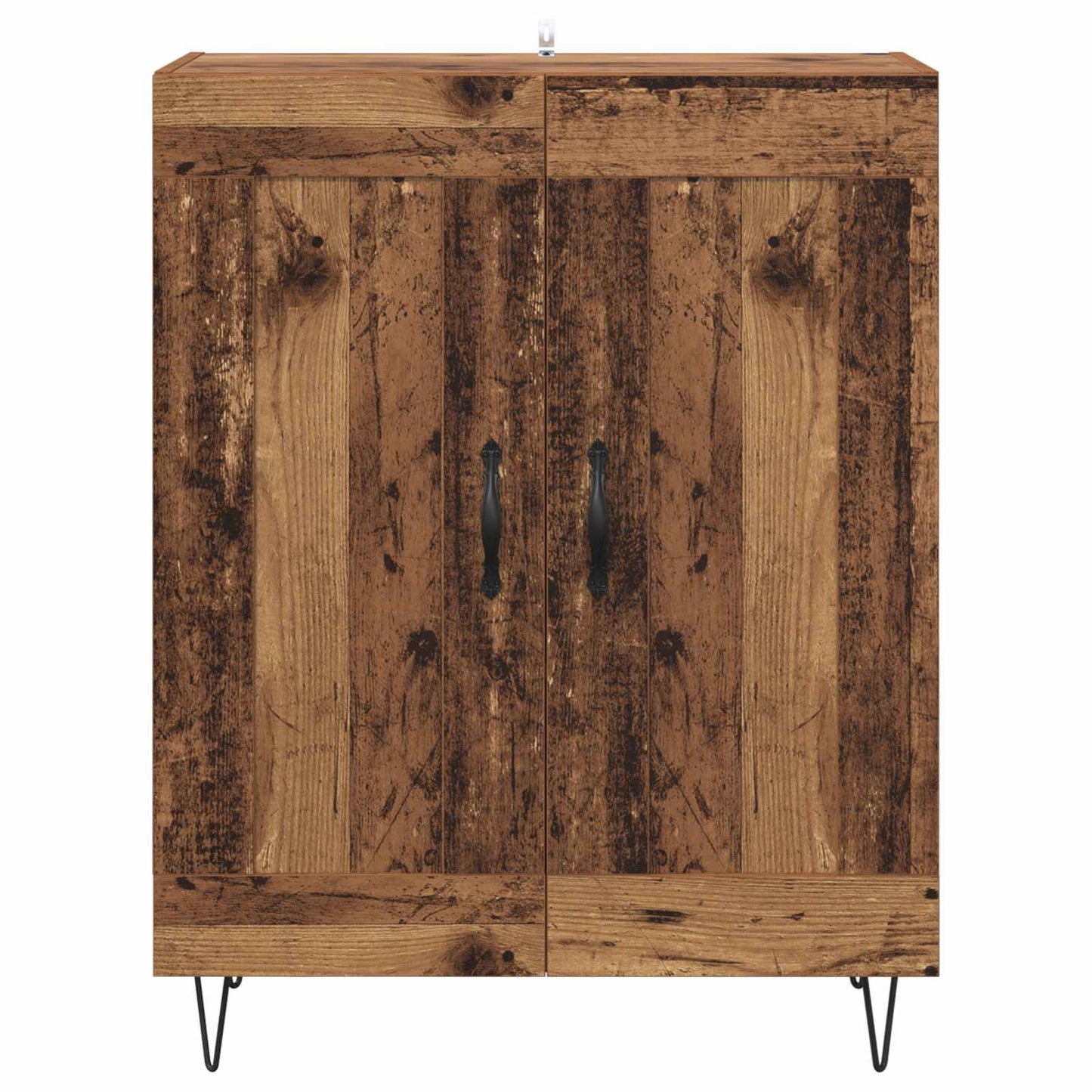 Dressoir Oud Hout 69,5 x 34 x 90 cm Gemonteerd hout en ijzer is nu te koop bij PeponiXL, paradijselijk wonen!