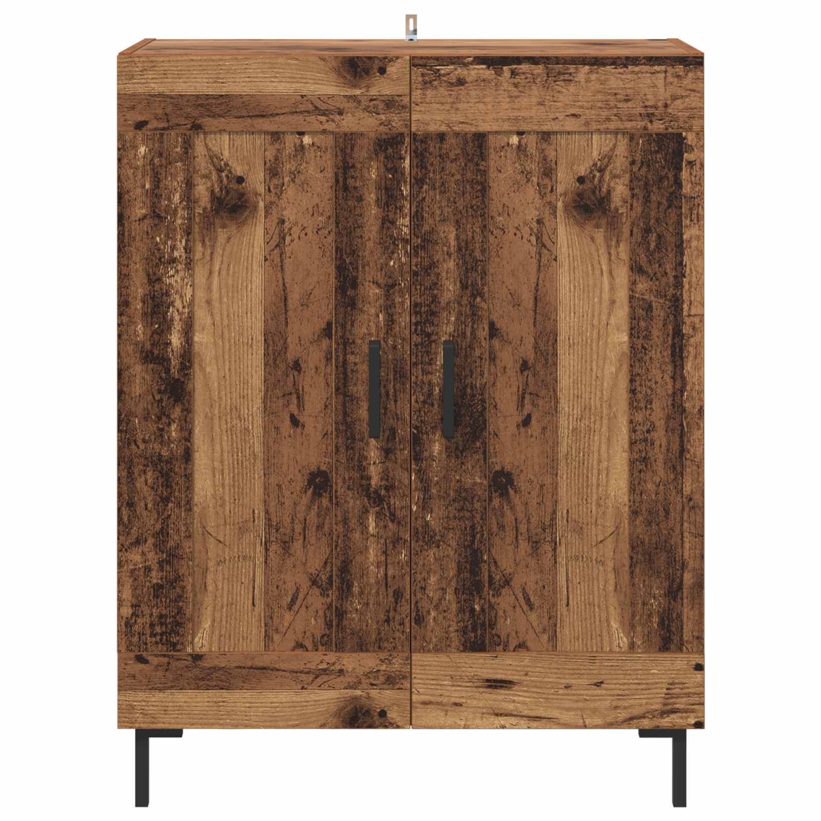 Dressoir Oud Hout 69,5 x 34 x 90 cm Gemonteerd hout en ijzer is nu te koop bij PeponiXL, paradijselijk wonen!