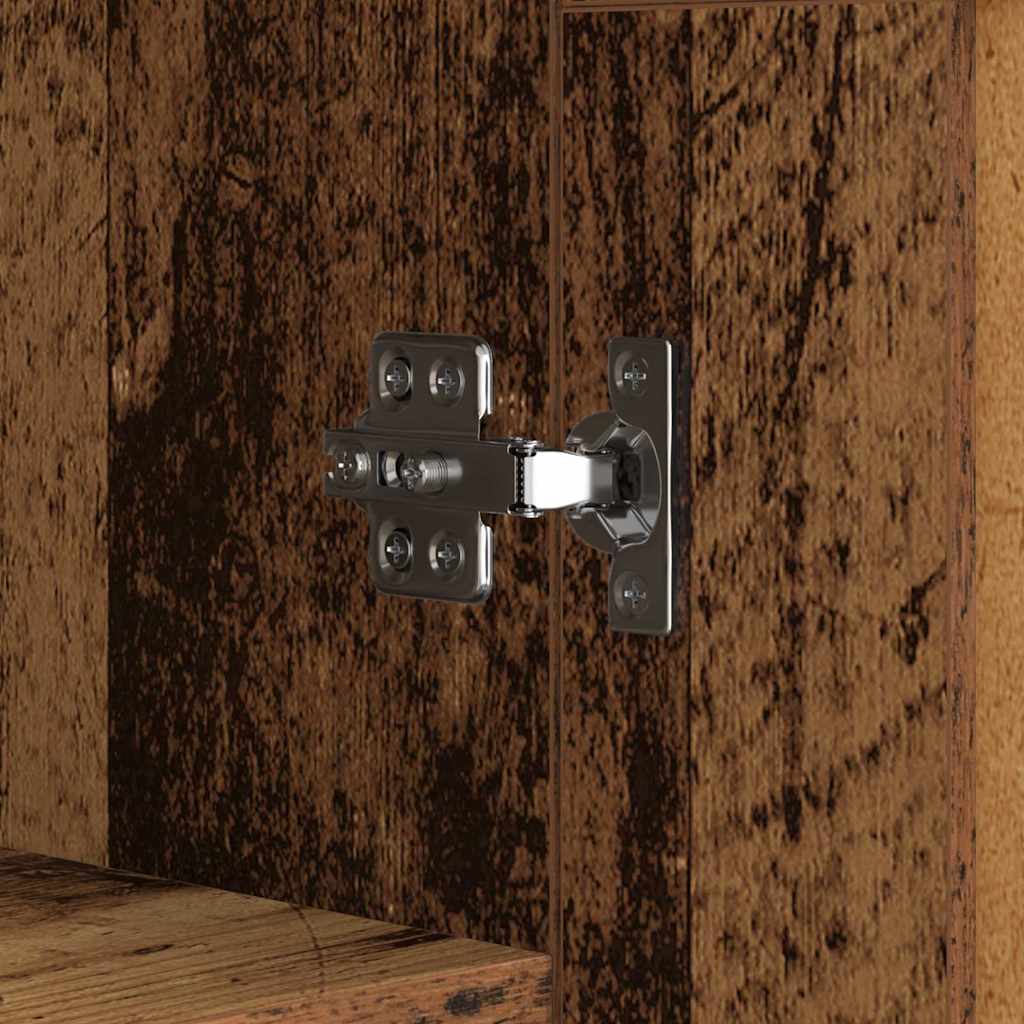 Dressoir Oud Hout 69,5 x 34 x 90 cm Gemonteerd hout en ijzer is nu te koop bij PeponiXL, paradijselijk wonen!