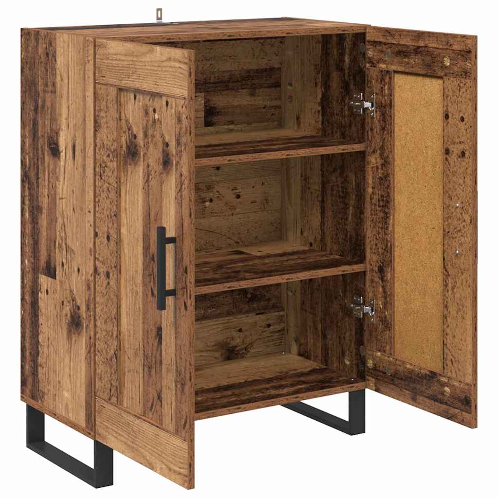 Dressoir Oud Hout 69,5 x 34 x 90 cm Gemonteerd hout en ijzer is nu te koop bij PeponiXL, paradijselijk wonen!