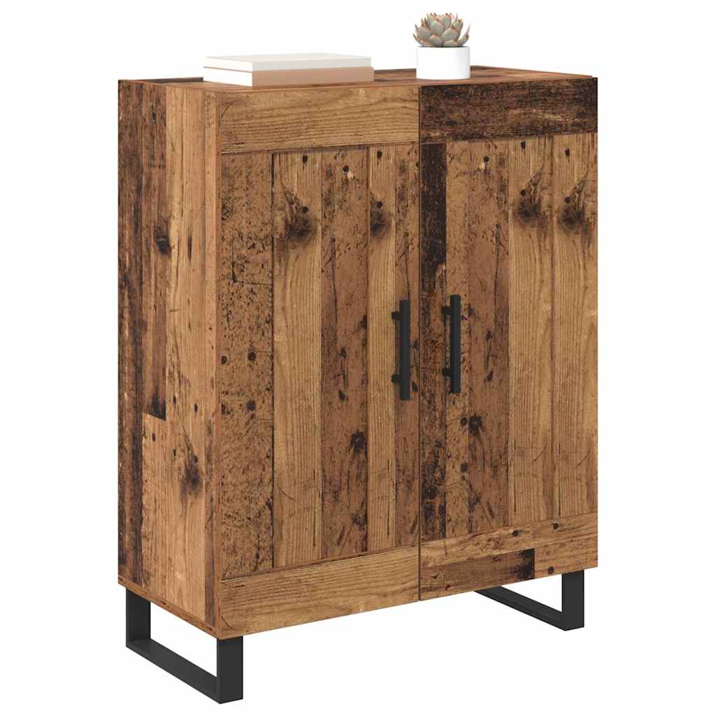Dressoir Oud Hout 69,5 x 34 x 90 cm Gemonteerd hout en ijzer is nu te koop bij PeponiXL, paradijselijk wonen!