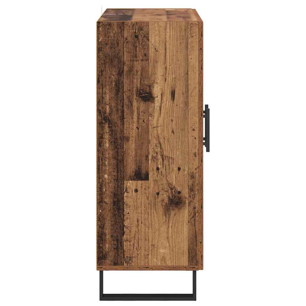 Dressoir Oud Hout 69,5 x 34 x 90 cm Gemonteerd hout en ijzer is nu te koop bij PeponiXL, paradijselijk wonen!