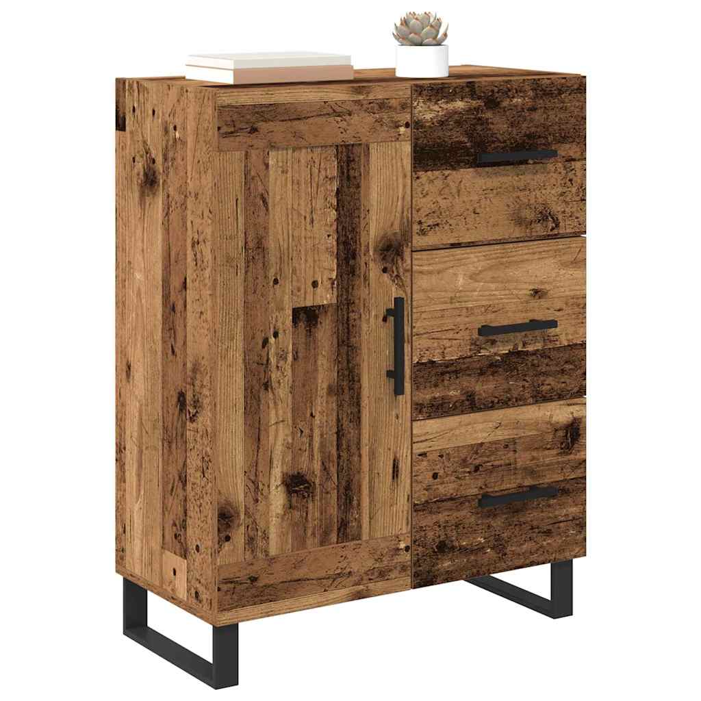 Dressoir Oud Hout 69,5 x 34 x 90 cm Gemonteerd hout en ijzer is nu te koop bij PeponiXL, paradijselijk wonen!