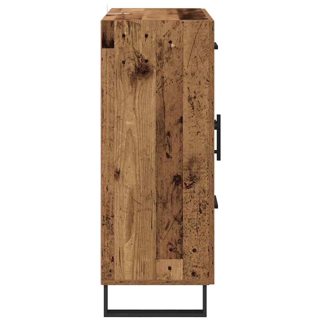 Dressoir Oud Hout 69,5 x 34 x 90 cm Gemonteerd hout en ijzer is nu te koop bij PeponiXL, paradijselijk wonen!