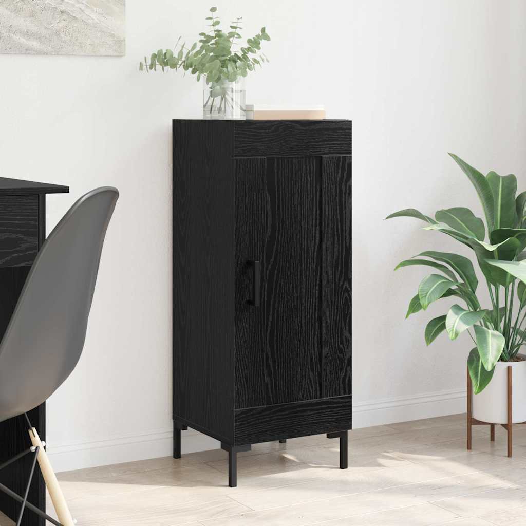 Dressoir Olden Zwart Eiken 34,5 x 34 x 90 cm is nu te koop bij PeponiXL, paradijselijk wonen!