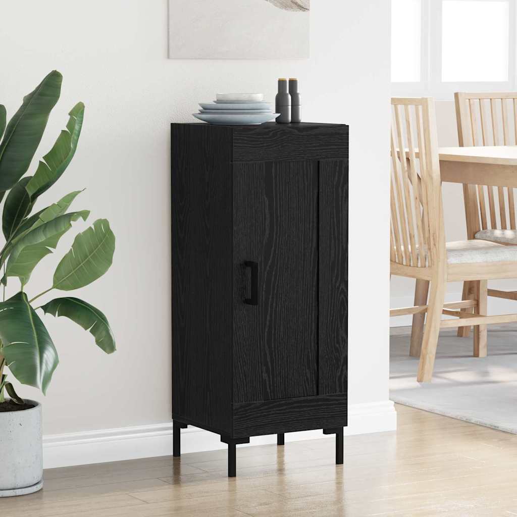 Dressoir Olden Zwart Eiken 34,5 x 34 x 90 cm is nu te koop bij PeponiXL, paradijselijk wonen!