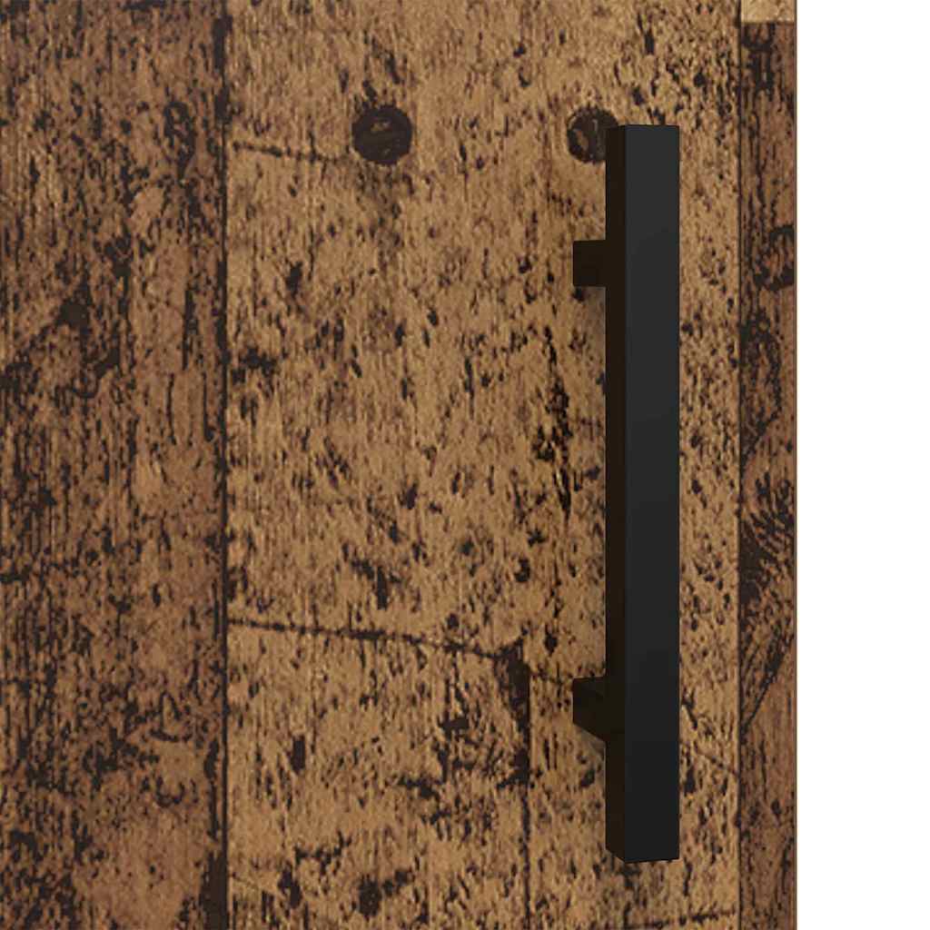 Dressoir Oud Hout 34,5 x 34 x 90 cm Gemonteerd hout en ijzer is nu te koop bij PeponiXL, paradijselijk wonen!