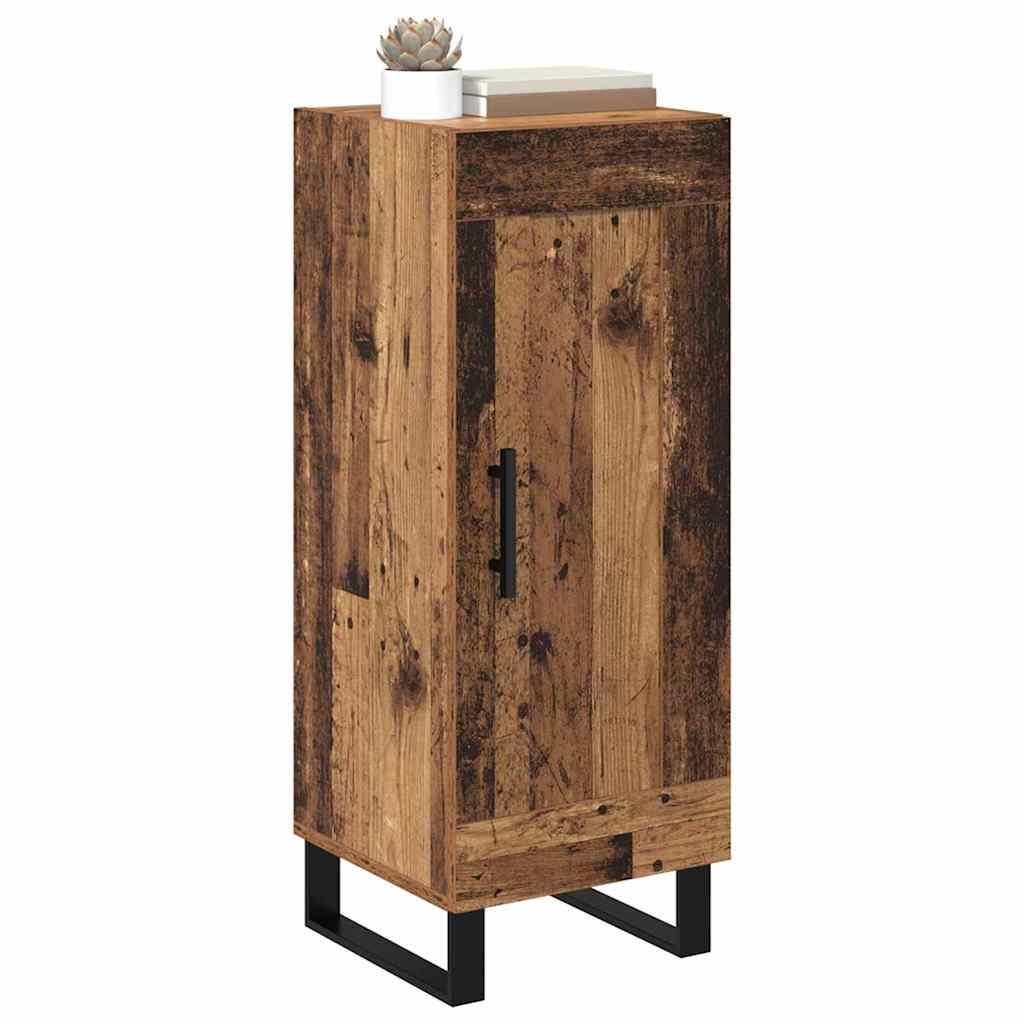 Dressoir Oud Hout 34,5 x 34 x 90 cm Gemonteerd hout en ijzer is nu te koop bij PeponiXL, paradijselijk wonen!