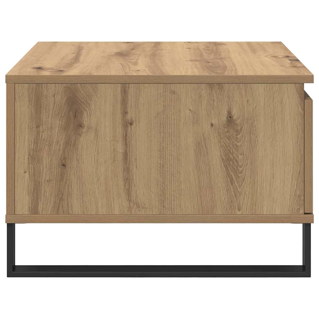 Salontafel Artisan Eiken 55 x 55 x 36,5 cm Bewerkt hout is nu te koop bij PeponiXL, paradijselijk wonen!