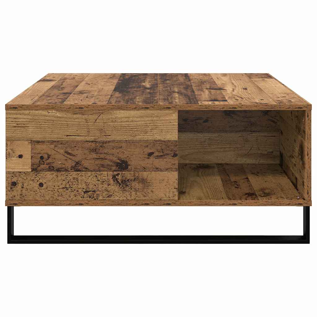 Salontafel Oud Hout 80 x 80 x 36,5 cm Bewerkt hout is nu te koop bij PeponiXL, paradijselijk wonen!