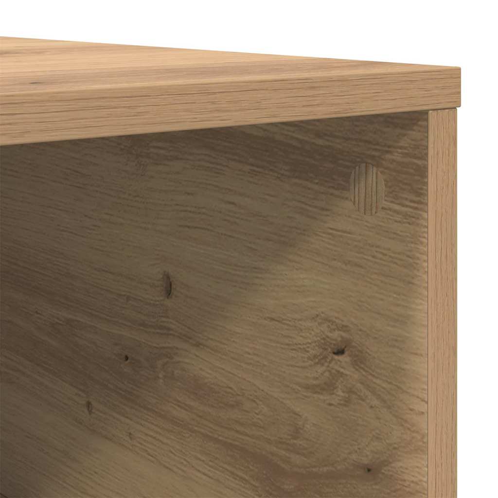 Salontafel Artisan Eiken 80 x 80 x 36,5 cm Bewerkt hout is nu te koop bij PeponiXL, paradijselijk wonen!