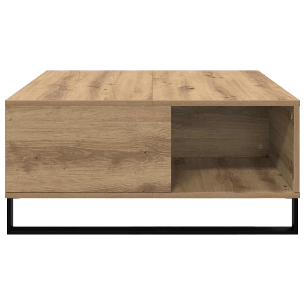 Salontafel Artisan Eiken 80 x 80 x 36,5 cm Bewerkt hout is nu te koop bij PeponiXL, paradijselijk wonen!