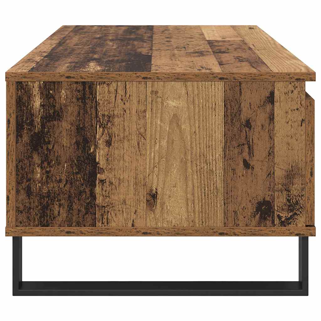 Salontafel met lade Oud Hout 90 x 50 x 36,5 cm Bewerkt hout is nu te koop bij PeponiXL, paradijselijk wonen!