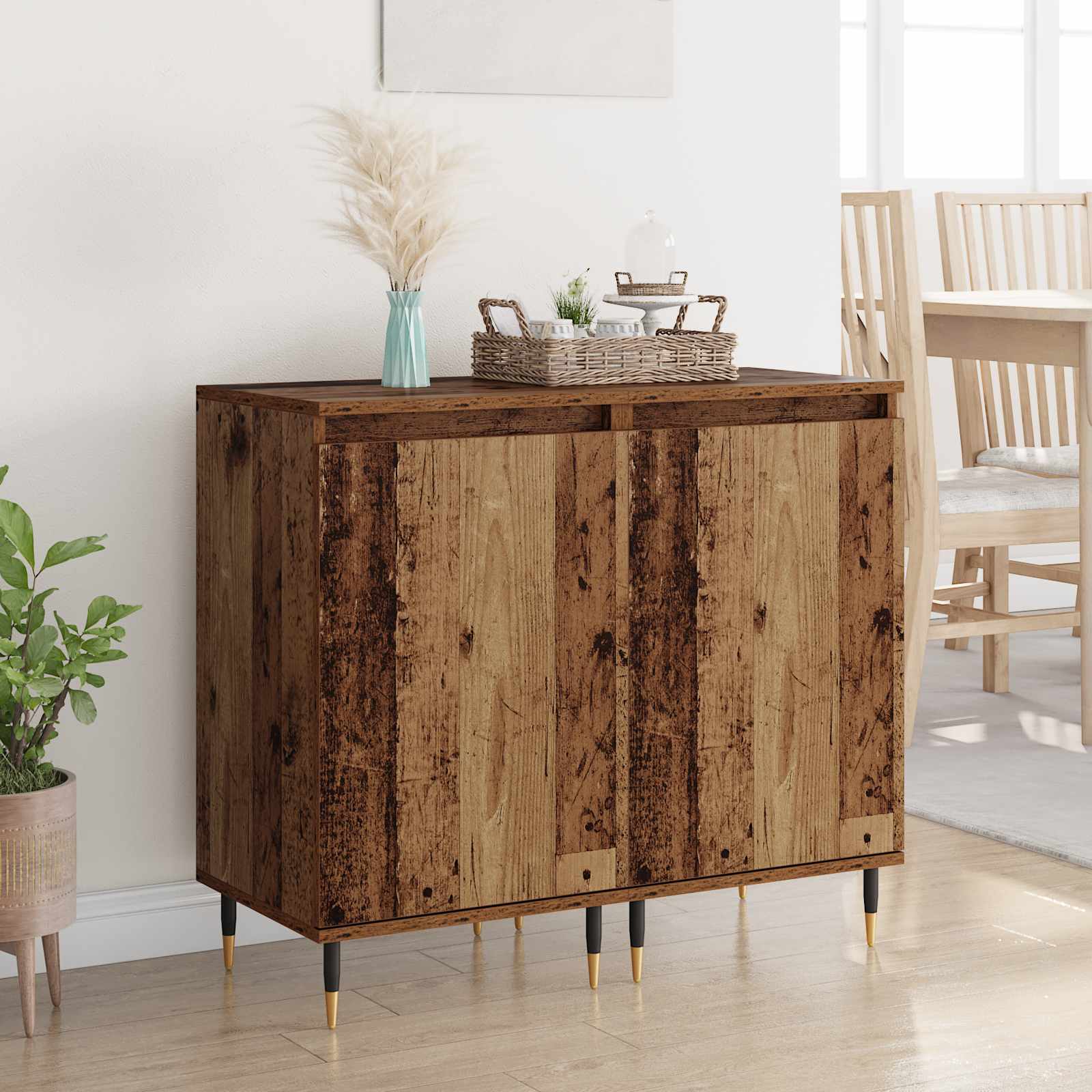 Dressoir 2 pcs Oud Hout 40 x 35 x 70 cm is nu te koop bij PeponiXL, paradijselijk wonen!