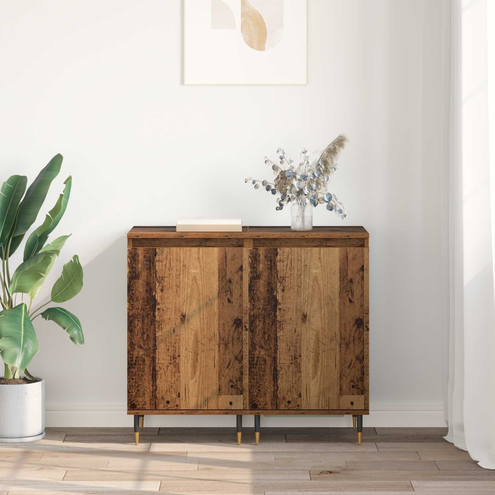 Dressoir 2 pcs Oud Hout 40 x 35 x 70 cm is nu te koop bij PeponiXL, paradijselijk wonen!
