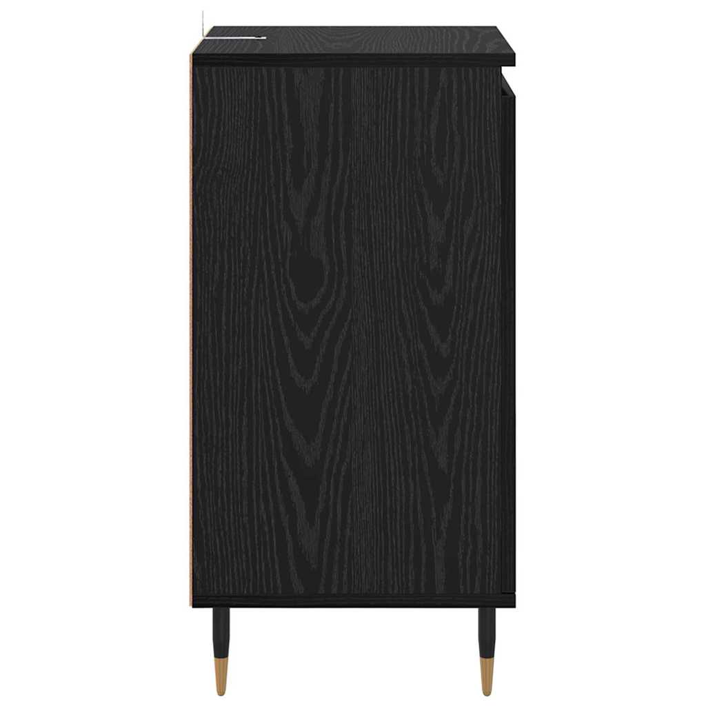 Dressoir 2 pcs Zwart Eiken 40 x 35 x 70 cm is nu te koop bij PeponiXL, paradijselijk wonen!