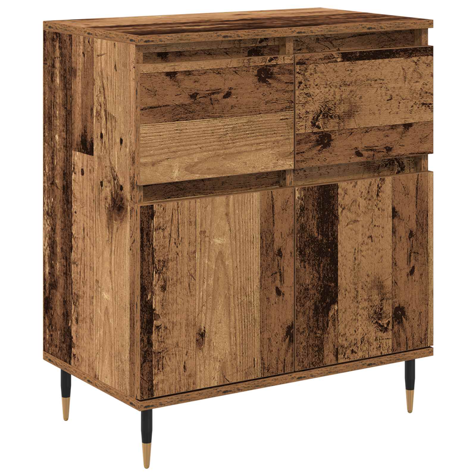 Dressoir Oud Hout 60 x 35 x 70 cm Gemonteerd hout en ijzer is nu te koop bij PeponiXL, paradijselijk wonen!