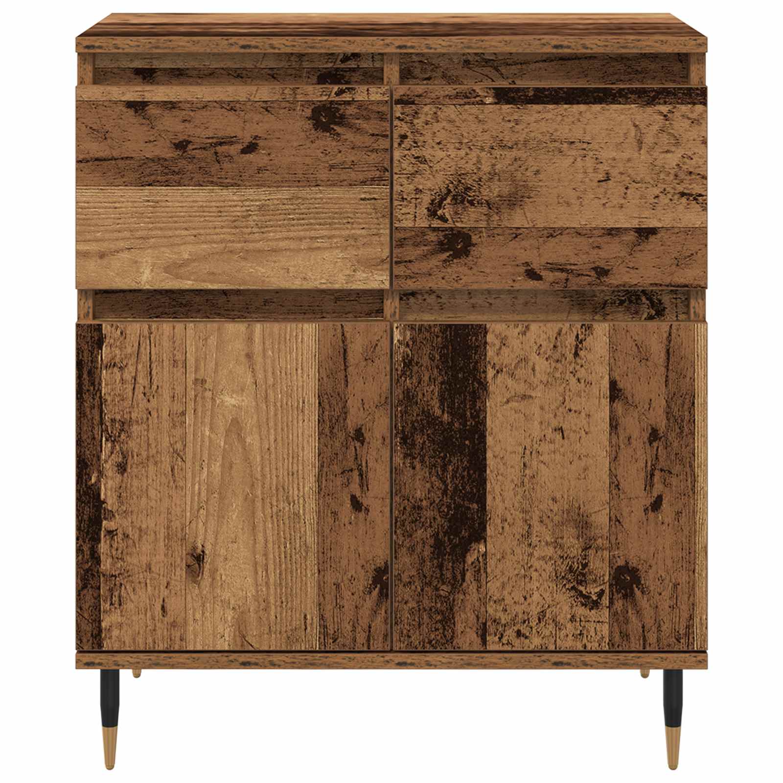 Dressoir Oud Hout 60 x 35 x 70 cm Gemonteerd hout en ijzer is nu te koop bij PeponiXL, paradijselijk wonen!