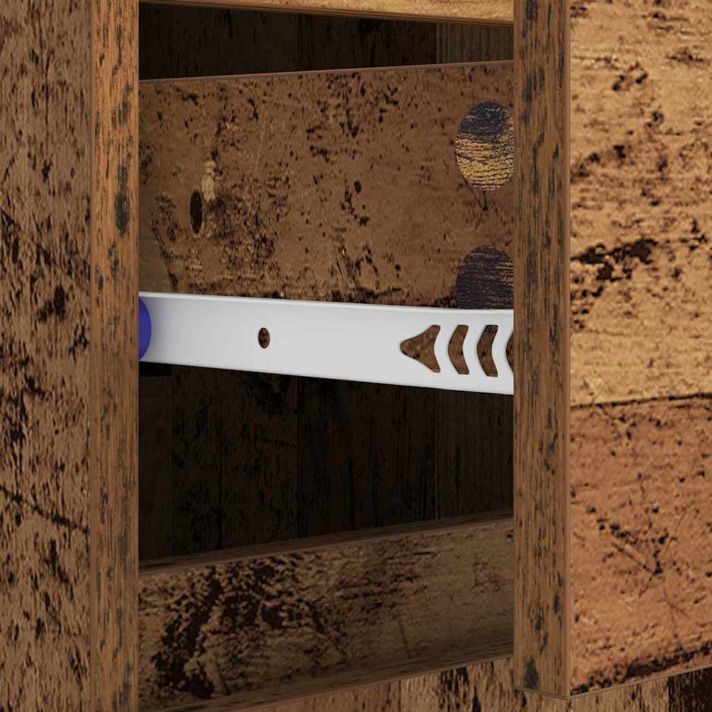 Dressoir Oud Hout 60 x 35 x 70 cm Gemonteerd hout en ijzer is nu te koop bij PeponiXL, paradijselijk wonen!