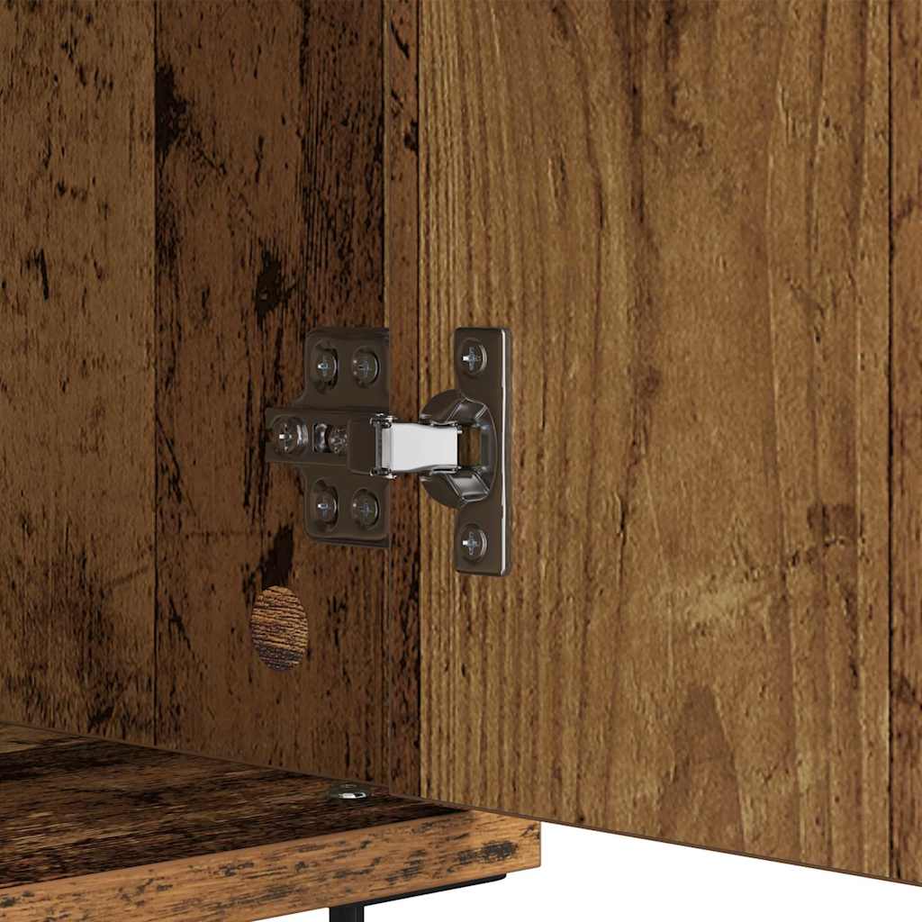 Dressoir Oud Hout 60 x 35 x 70 cm Gemonteerd hout en ijzer is nu te koop bij PeponiXL, paradijselijk wonen!