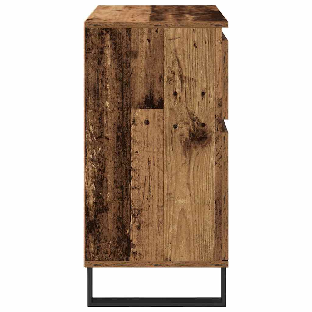 Dressoir Oud Hout 60 x 35 x 70 cm Gemonteerd hout en ijzer is nu te koop bij PeponiXL, paradijselijk wonen!