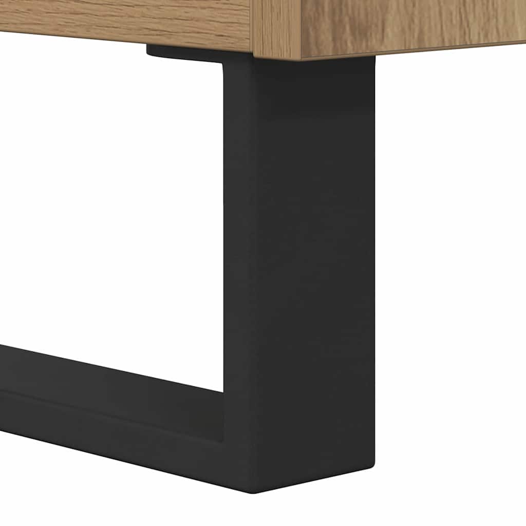 Dressoir Artisan Eiken 60 x 35 x 70 cm Gemonteerd hout en ijzer is nu te koop bij PeponiXL, paradijselijk wonen!