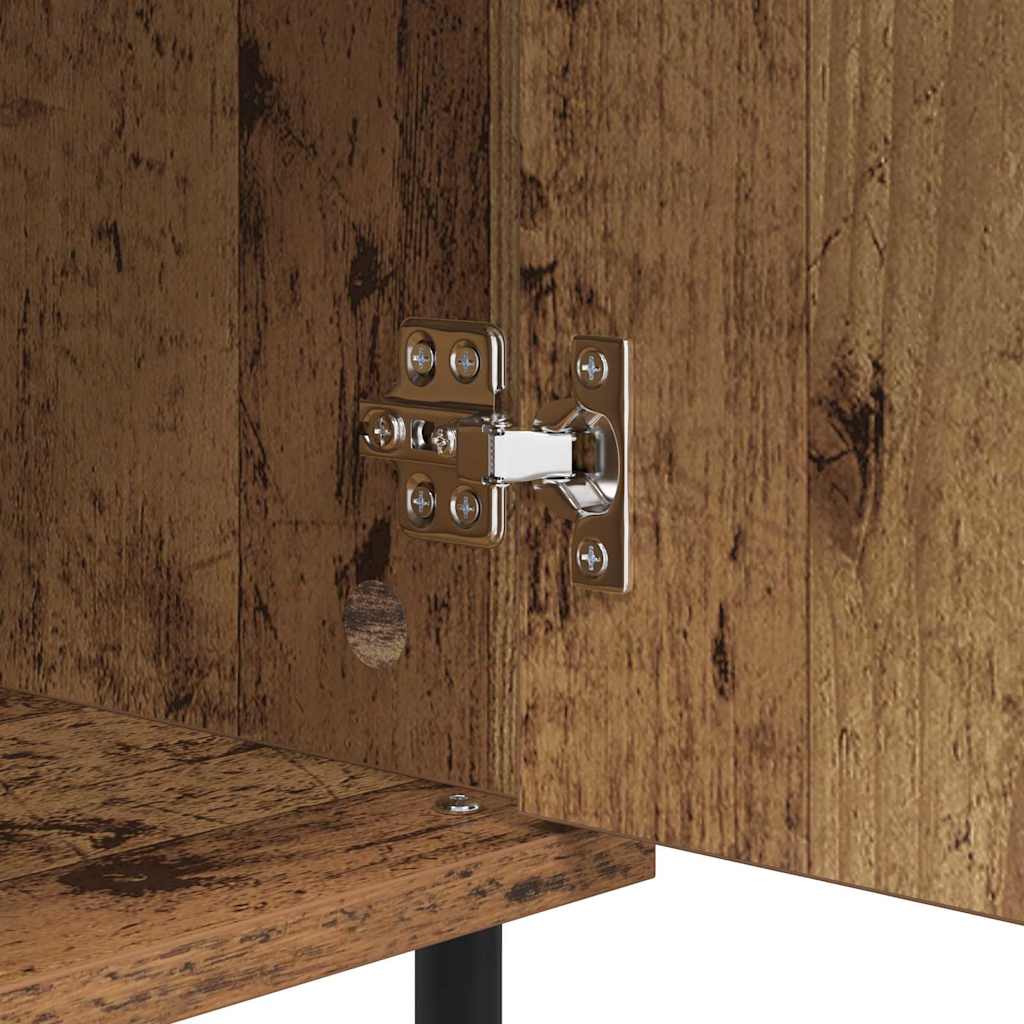 Dressoir Oud Hout 40 x 35 x 70 cm Gemonteerd hout en ijzer is nu te koop bij PeponiXL, paradijselijk wonen!