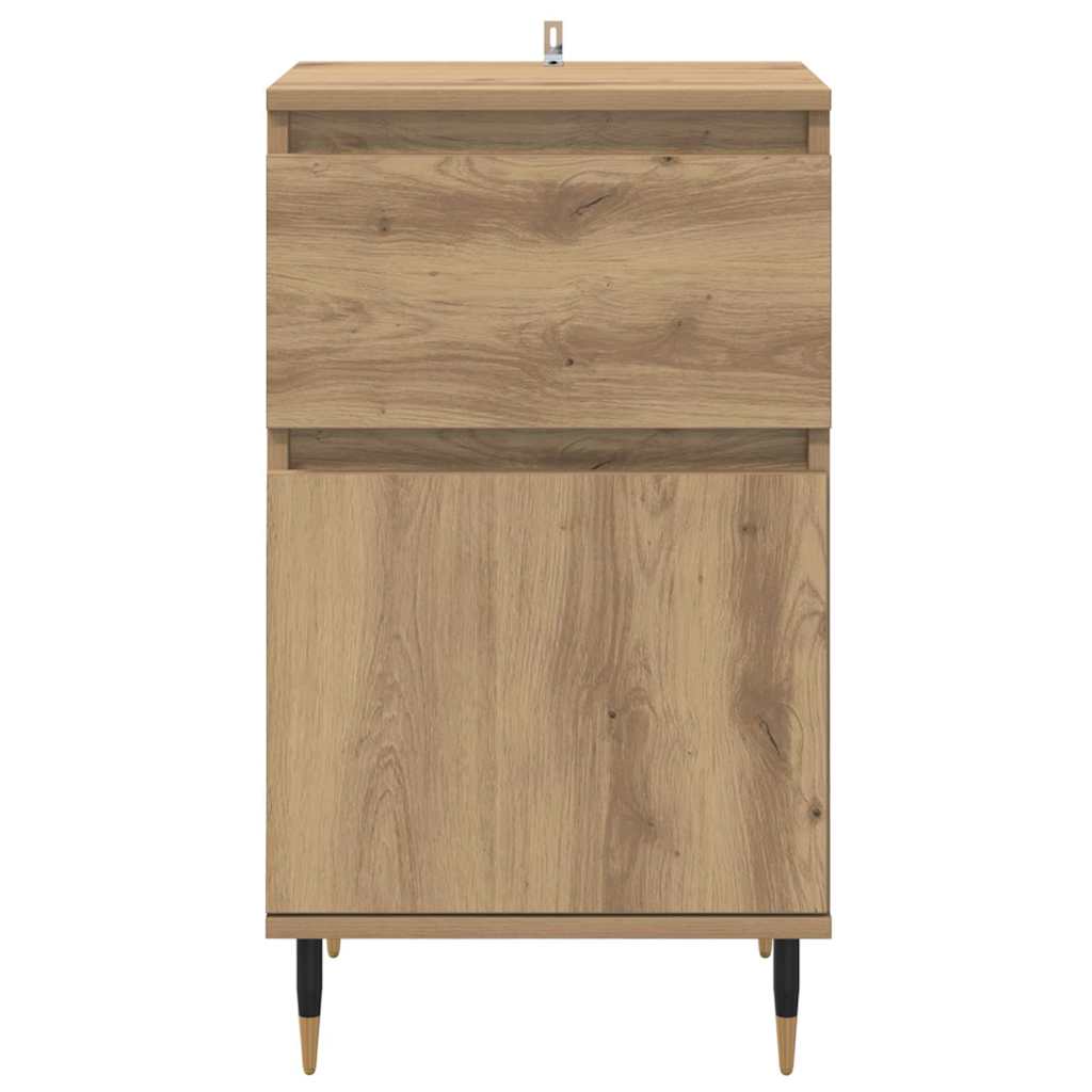 Dressoir Artisan Eiken 40 x 35 x 70 cm Gemonteerd hout en ijzer is nu te koop bij PeponiXL, paradijselijk wonen!