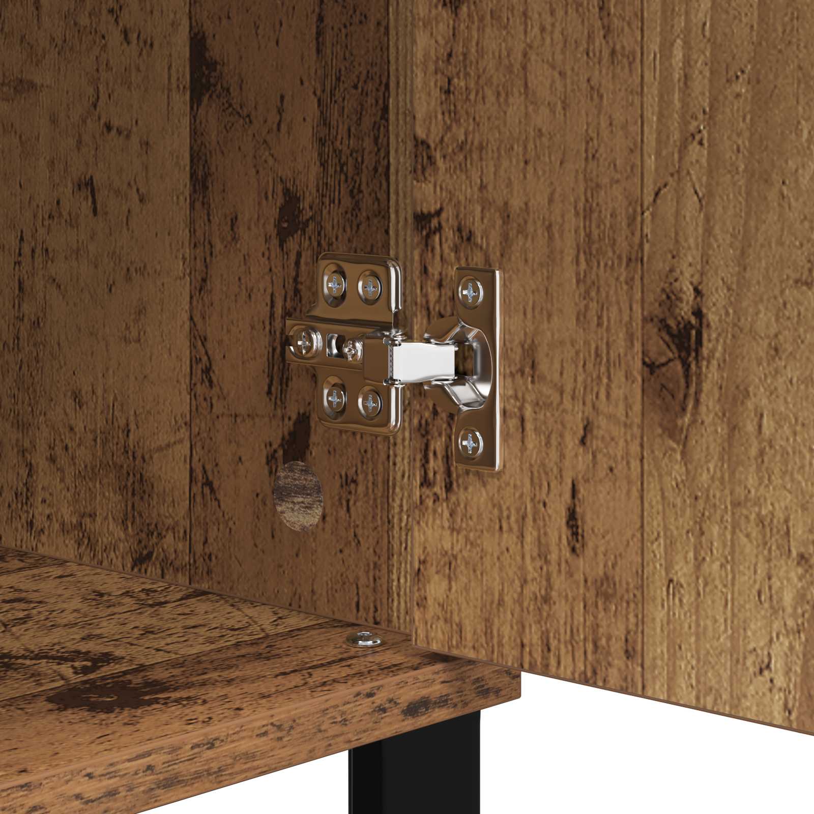 Dressoir met lade Oud hout 35 x 40 x 70 cm Bewerkt hout is nu te koop bij PeponiXL, paradijselijk wonen!