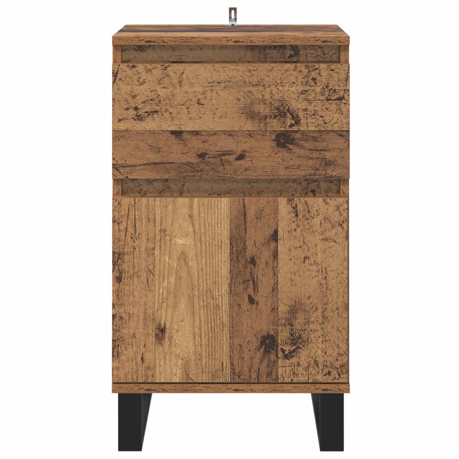 Dressoir met lade Oud hout 35 x 40 x 70 cm Bewerkt hout is nu te koop bij PeponiXL, paradijselijk wonen!