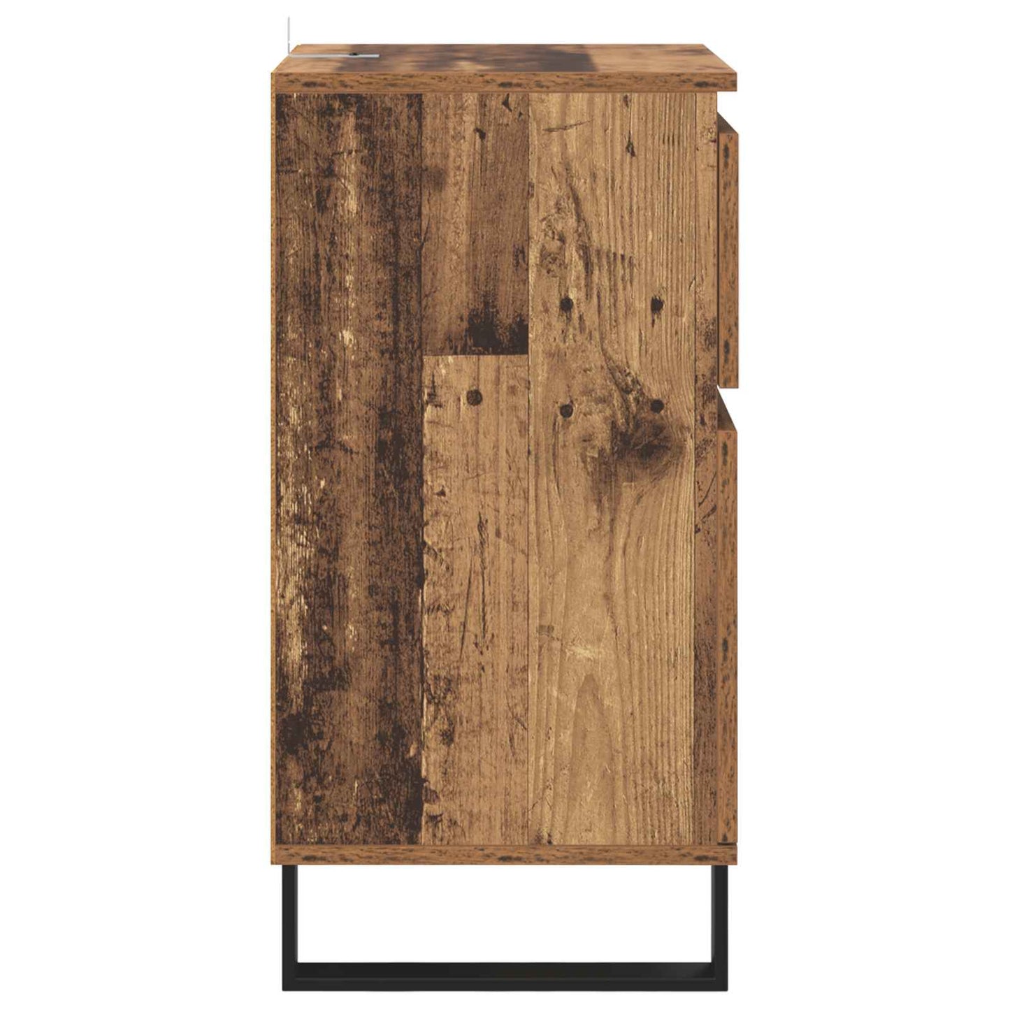Dressoir met lade Oud hout 35 x 40 x 70 cm Bewerkt hout is nu te koop bij PeponiXL, paradijselijk wonen!