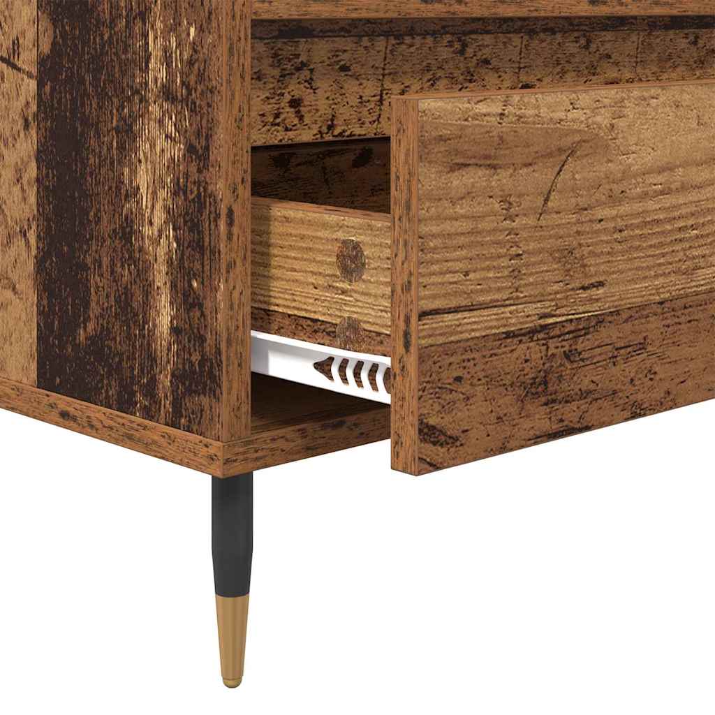 TV-kast Oud Hout 100 x 34,5 x 44,5 cm Gemonteerd hout en ijzer is nu te koop bij PeponiXL, paradijselijk wonen!