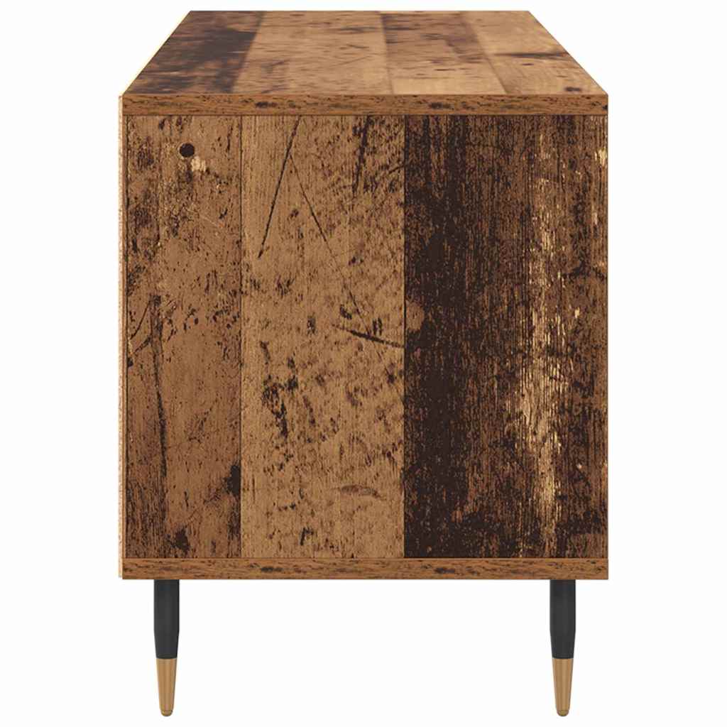 TV-kast Oud Hout 100 x 34,5 x 44,5 cm Gemonteerd hout en ijzer is nu te koop bij PeponiXL, paradijselijk wonen!