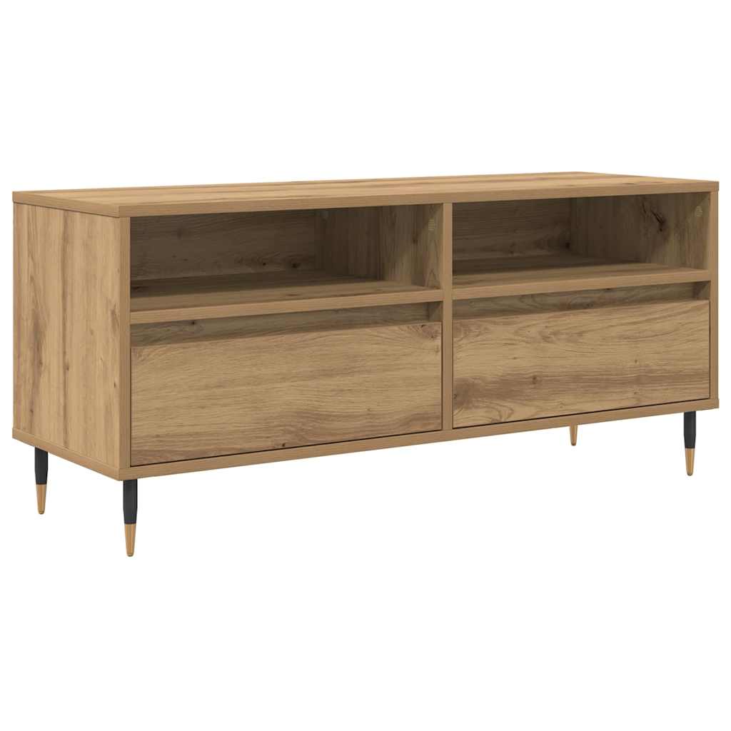 TV-kast met lade Artisan Eiken 100 x 34,5 x 44,5 cm is nu te koop bij PeponiXL, paradijselijk wonen!