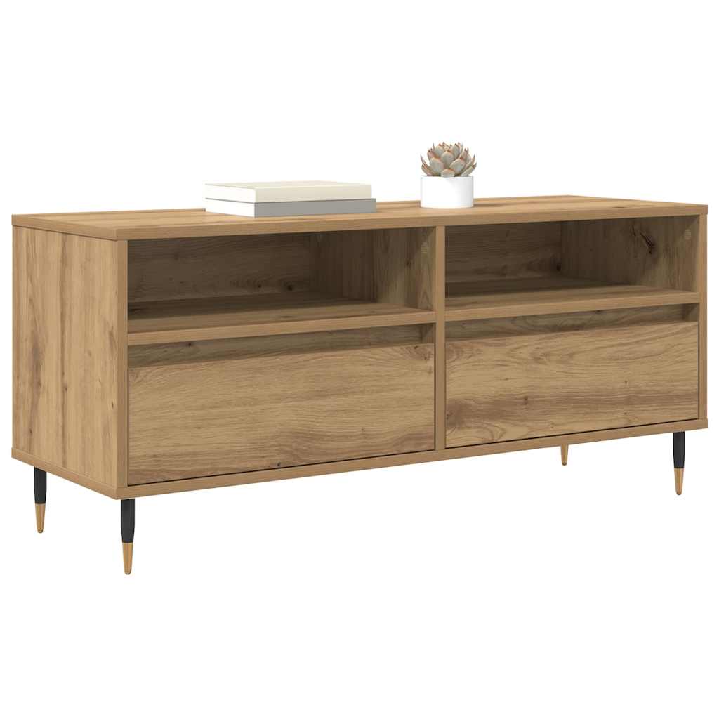TV-kast met lade Artisan Eiken 100 x 34,5 x 44,5 cm is nu te koop bij PeponiXL, paradijselijk wonen!