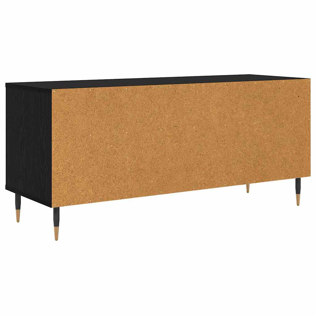 TV-kast met lade Zwart Eiken 100 x 34,5 x 44,5 cm is nu te koop bij PeponiXL, paradijselijk wonen!