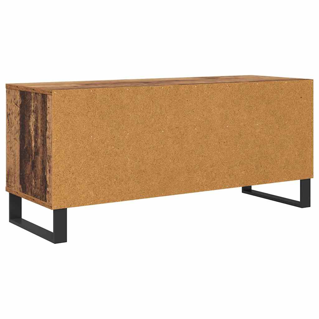 TV-kast Oud Hout 100 x 34,5 x 44,5 cm Gemonteerd hout en ijzer is nu te koop bij PeponiXL, paradijselijk wonen!