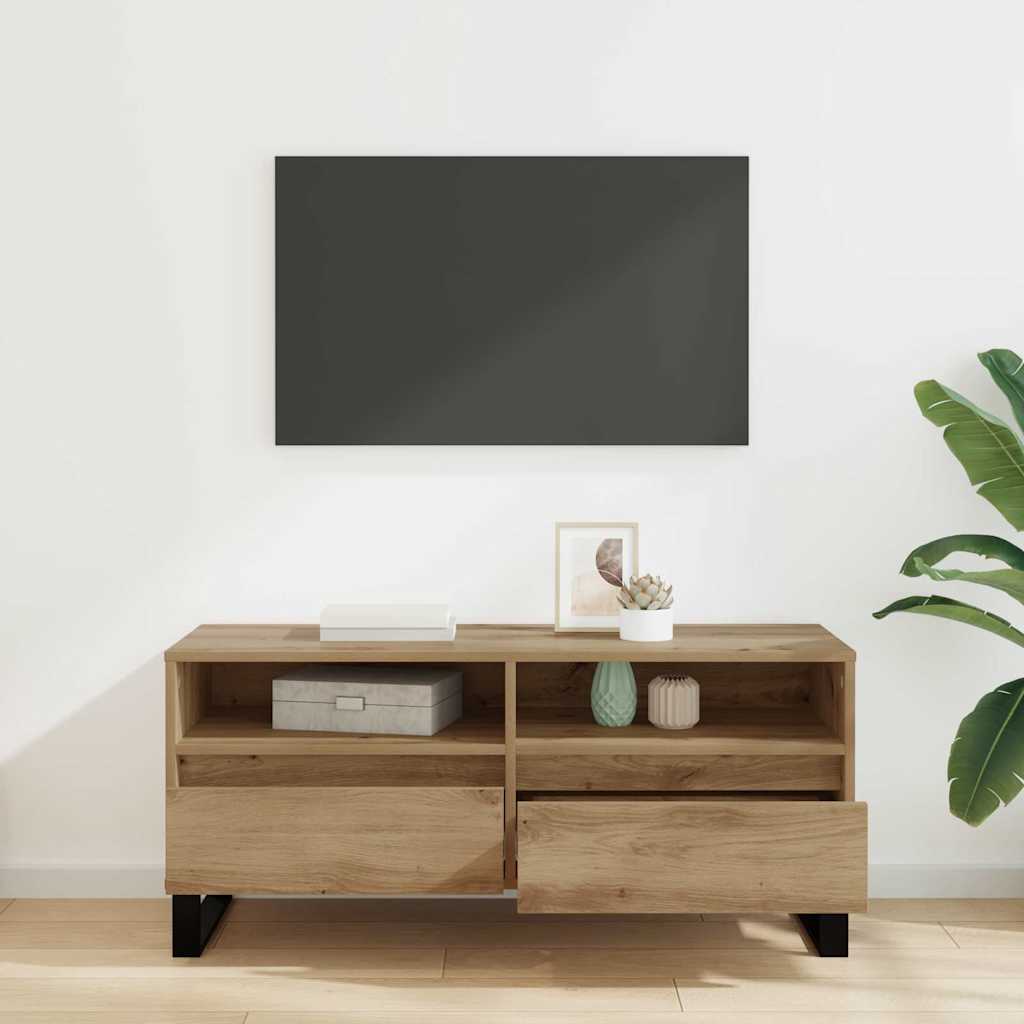 TV-kast met lade Artisan Eiken 100 x 34,5 x 44,5 cm is nu te koop bij PeponiXL, paradijselijk wonen!