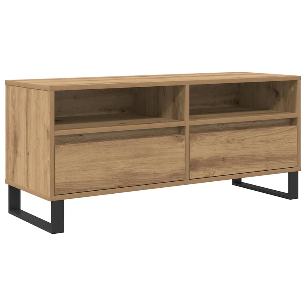 TV-kast met lade Artisan Eiken 100 x 34,5 x 44,5 cm is nu te koop bij PeponiXL, paradijselijk wonen!