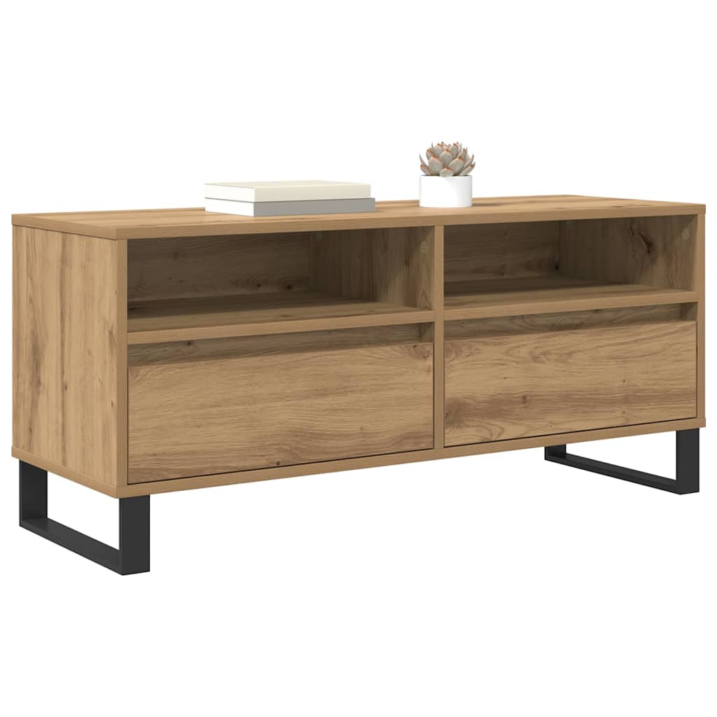TV-kast met lade Artisan Eiken 100 x 34,5 x 44,5 cm is nu te koop bij PeponiXL, paradijselijk wonen!