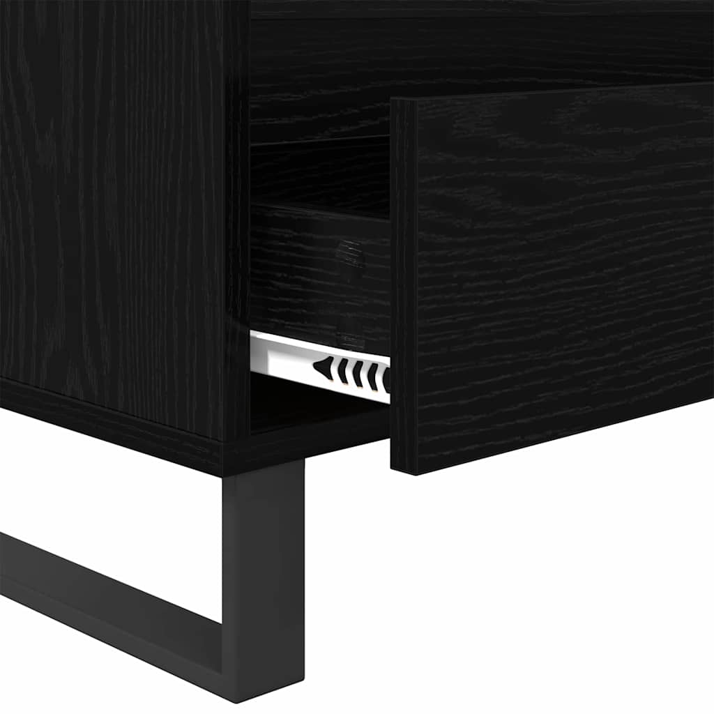 TV-kast met lade Zwart Eiken 100 x 34,5 x 44,5 cm is nu te koop bij PeponiXL, paradijselijk wonen!