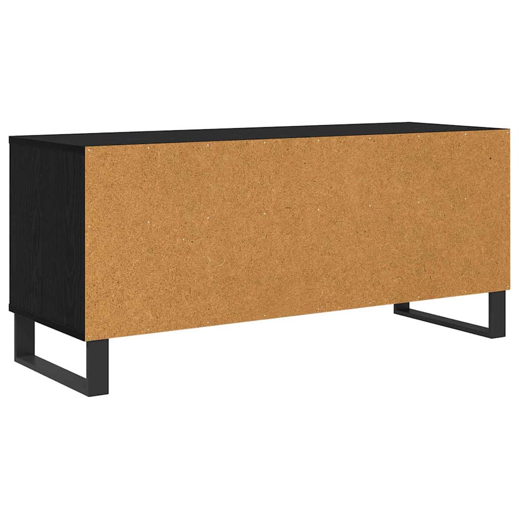 TV-kast met lade Zwart Eiken 100 x 34,5 x 44,5 cm is nu te koop bij PeponiXL, paradijselijk wonen!