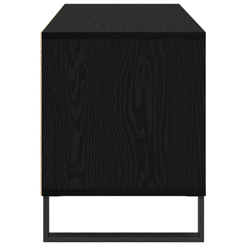 TV-kast met lade Zwart Eiken 100 x 34,5 x 44,5 cm is nu te koop bij PeponiXL, paradijselijk wonen!