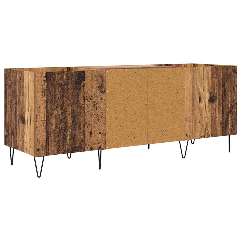 Platenkast Oud Hout 121 x 38 x 48 cm Gemonteerd hout en ijzer is nu te koop bij PeponiXL, paradijselijk wonen!