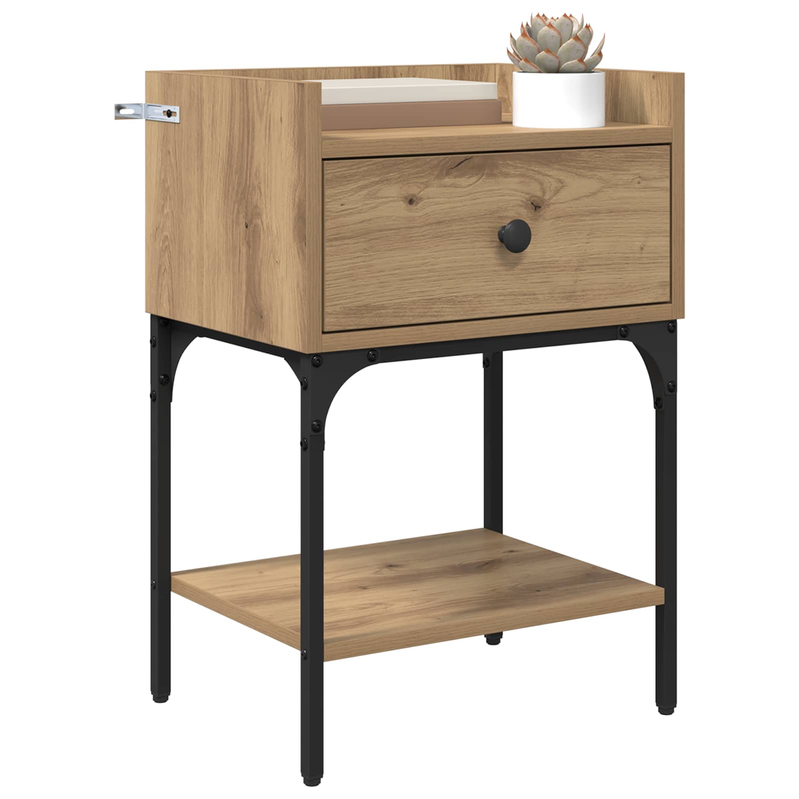 Nachtkastje Artisan Eiken 40 x 29 x 60 cm Bewerkt hout is nu te koop bij PeponiXL, paradijselijk wonen!