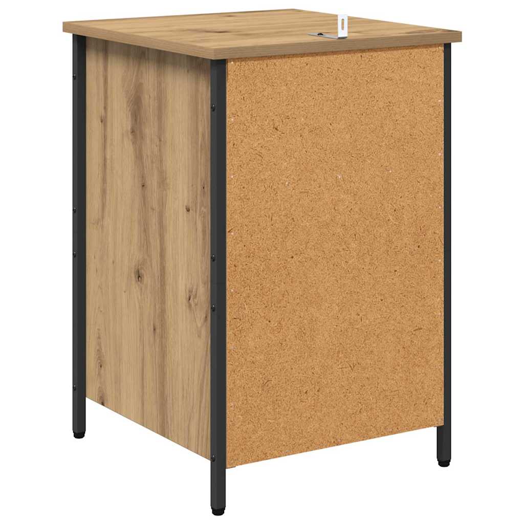 Nachtkastje 2 pcs Artisan Eiken 40 x 42 x 60 cm Bewerkt hout is nu te koop bij PeponiXL, paradijselijk wonen!